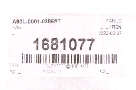 A90L-0001-0385#T FANUC 109P0424H6D17 40X40X20MM, 24V VENTILÁTOR