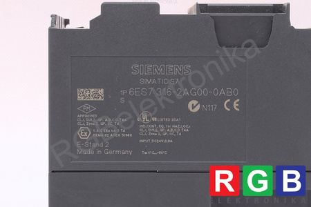 6ES7316-2AG00-0AB0 SIEMENS SIMATIC S7-300 CPU 316-2DP