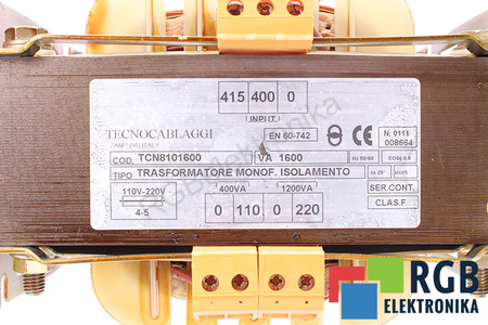 TCN8101600 TECNOCABLAGGI TRANSFORMÁTOR