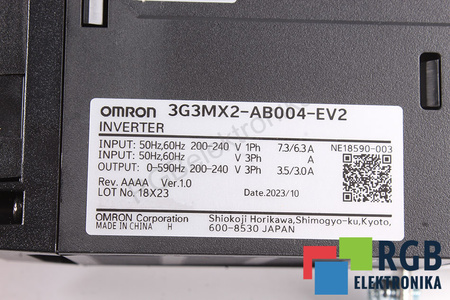 3G3MX2-AB004-EV2 OMRON 3G3MX2-V2