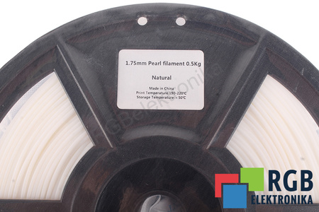 1,75MM PEARL FILAMENT 0.5KG NATURAL FLASHFORGE VNĚJŠÍ ROZMĚR CÍVKY 180MM, VNITŘNÍ ROZMĚR CÍVKY 50MM, ŠÍŘKA CÍVKY 45MM