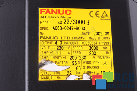 A06B-0247-B000 FANUC A22/3000I