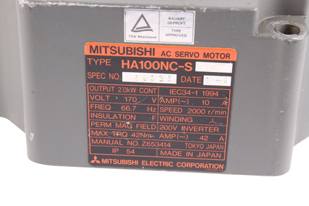 HA100NC-S MITSUBISHI ELECTRIC ZADNÍ DRŽÁK