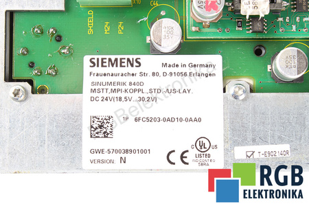 6FC5203-0AD10-0AA0 SIEMENS VERSION N SINUMERIK 840D KLÁVESNICE