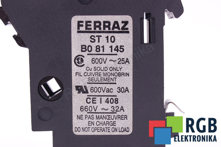 POJISTKA B081145 FERRAZ ST10 600VAC, 25A