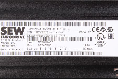 MDX61B0055-5A3-4-0T SEW EURODRIVE MDX60A0054-5A3-4-00 DFE32B 08279799 08239282