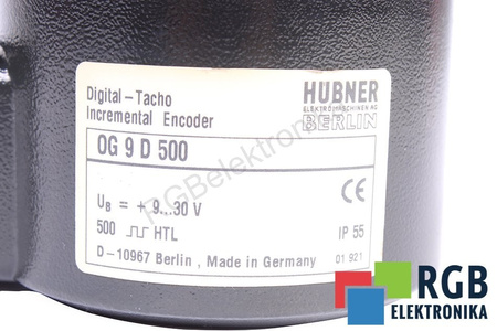 OG9D500 HUBNER BERLIN INCREMENTAL ENCODER ENKODÉR