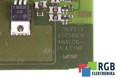 067512 EUCHNER ANALOG-PLATINE NA NÁHRADNÍ DÍLY