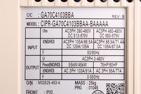 CIPR-GA70C4103BBAA-BAAAAA YASKAWA GA700 GA70C4103BBAA