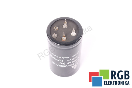 KONDENZÁTOR B43306-U9957-M1 S+M 25/085/56 950UF, 400VDC