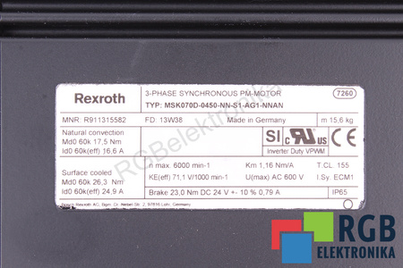 MSK070D-0450-NN-S1-AG1-NNAN REXROTH R911315582
