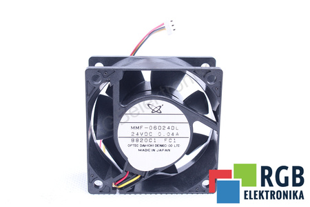 MMF-06D24DL-FC1 MELCO TECHNOREX 60X60X25MM, 24V, 0.04A VENTILÁTOR