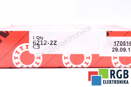 6212-2ZC3 FAG 13000RPM, 6300RPM, 60X110X22 55.3KN, 36KN LOŽISKO