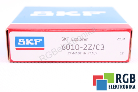 6010-2Z/C3 SKF 18000RPM, 9000RPM, 50X80X16 22.9KN, 15.6KN LOŽISKO