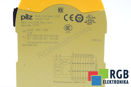 PNOZS11C PILZ 751111 BEZPEČNOSTNÍ RELÉ
