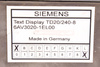 6AV3020-1EL00 SIEMENS TEXT DISPLAY TD20/240-8