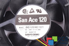 9G1224E101 SANYO DENKI 120X120X38MM, 24V, 0.34A VENTILÁTOR
