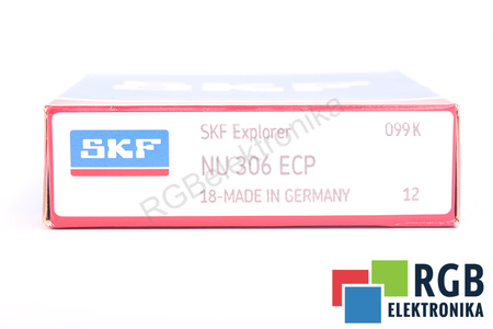 NU306ECP SKF 12000RPM, 11000RPM, 30X72X19 58.5KN, 48KN VÁLEČKOVÉ LOŽISKO