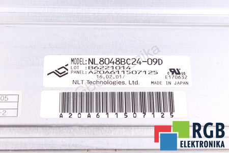 NL8048BC24-09D NLT TECHNOLOGIES LCD DISPLEJ
