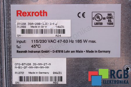BTV20.3SA-28B-33C-D-FW BOSCH REXROTH FWA-BTV*33-WNT-04VRS-DE-OEM