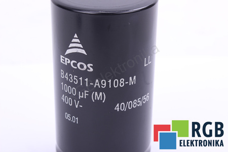 KONDENZÁTOR B43511-A9108-M EPCOS 40/085/56 1000UF, 400VDC
