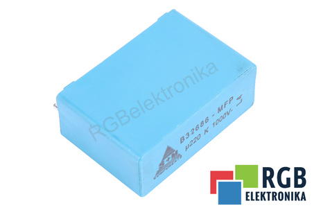 KONDENZÁTOR B32686-MFP S+M 0.220UF, 1000VDC