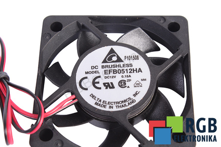 EFB0512HA DELTA ELECTRONICS 50X50X10MM 50X50X10MM 12V VENTILÁTOR