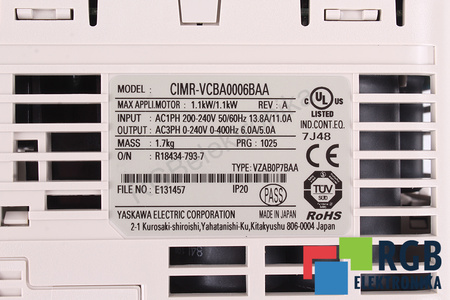 CIMR-VCBA0006BAA YASKAWA V1000