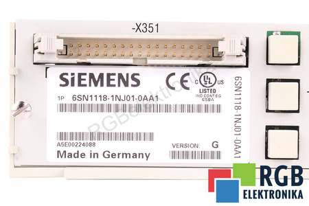 6SN1118-1NJ01-0AA1 SIEMENS VERSION G SIMODRIVE 611