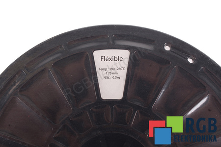 1,75MM ELASTIC FILAMENT 0.5KG WHITE FLASHFORGE VNĚJŠÍ ROZMĚR CÍVKY 180MM, VNITŘNÍ ROZMĚR CÍVKY 50MM, ŠÍŘKA CÍVKY 45MM