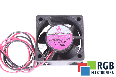 BP402024H-03 BI-SONIC 40X40X20MM, 24V, 0.18A VENTILÁTOR