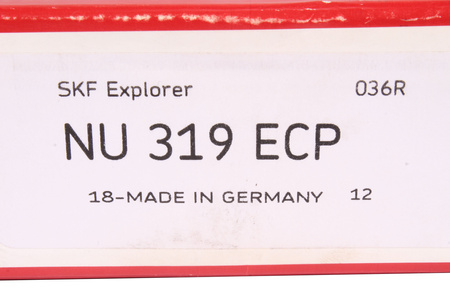 NU319ECP SKF 4300RPM, 3600RPM, 95MM, 200MM, 45MM, 390KN, 390KN VÁLEČKOVÉ LOŽISKO