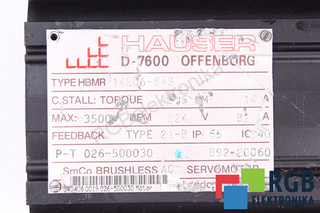 HBMR 142C6-64S HAUSER STATOR