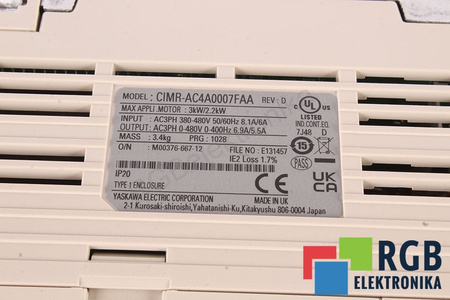 CIMR-AC4A0007FAA YASKAWA A1000