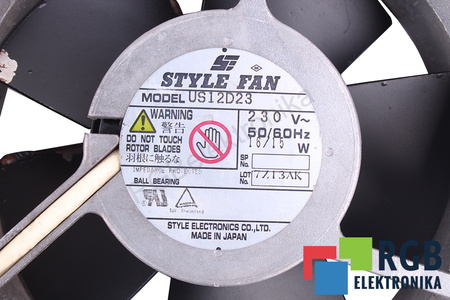 US12D23 STYLE ELECTRONICS 230V VENTILÁTOR