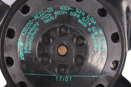 A2D250-AE22-05 EBM 260X260X60MM 460V, 0.11A, VENTILÁTOR