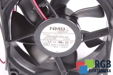 08025SA-24R-AA NMB TECHNOLOGIES NÁHRADA 3110RL-05W-B70 80X80X25MM, 24V, 0.22A VENTILÁTOR
