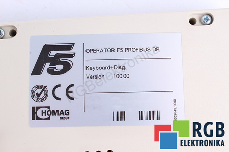 00F5060-3A00 HOMAG OPERATOR F5 PROFIBUS DP OVLÁDACÍ A ŘÍDICÍ PANEL