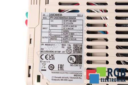 CIPR-GA50C4004EBAA-BAAASA YASKAWA GA500