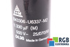 KONDENZÁTOR B43306-U6337-M2 S+M 25/070/56 330UF, 500VDC