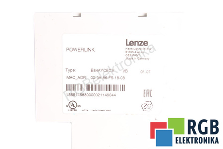 E84AVSCE1524SB0-ECKXX LENZE INVERTER E84AVSCE1524SB+E84AYCECV+EZAEBK1001