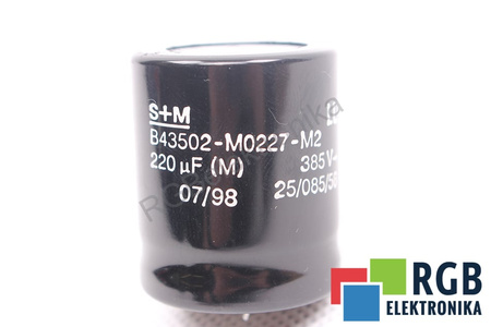 KONDENZÁTOR B43502-M0227-M2 S+M 220UF, 385VDC