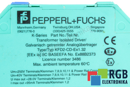KFD2-CD-EX1.32 PEPPERL FUCHS 93507