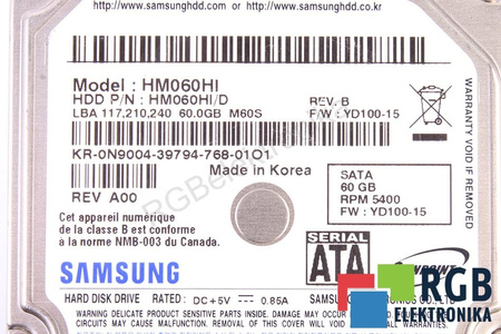 HM060HI SAMSUNG 60GB