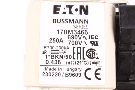 POJISTKA 170M3466 EATON / BUSSMANN 690V, 250A, 60MM, 50MM