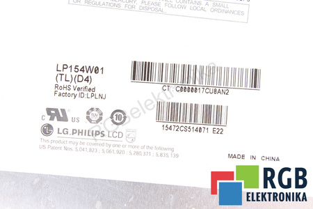 LP154W01 LG PHILIPS 15.4" LCD DISPLEJ