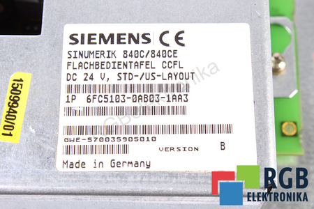 6FC5103-0AB03-1AA3 SIEMENS SINUMERIK 840C/840CE