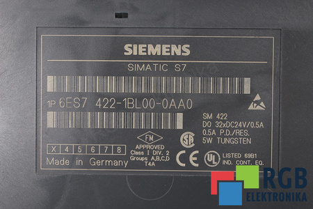 6ES7422-1BL00-0AA0 SIEMENS SIMATIC S7-400 BEZ LIŠTY