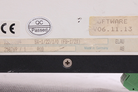 SX-1/22/1/0 (FB-1/2X) ELAU SOFTWARE V06.11.13 RACK