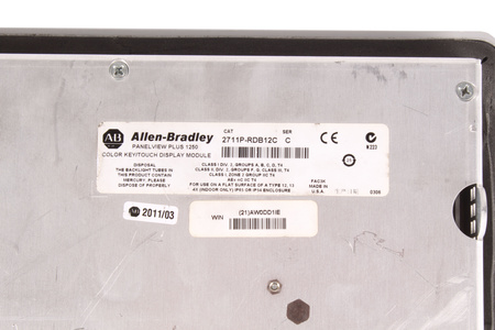 2711P-RDB12C ALLEN BRADLEY PANELVIEW PLUS 1250
